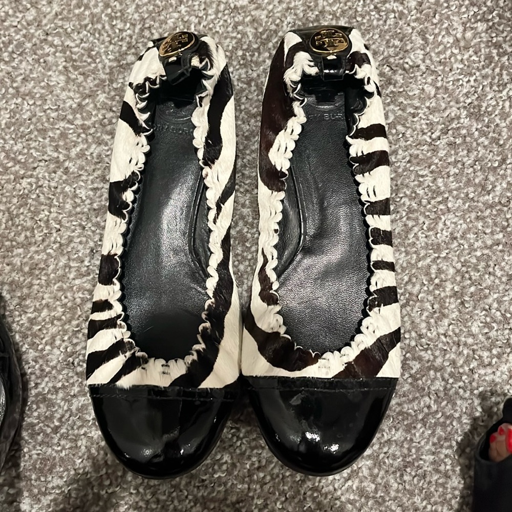 Tory Burch Zebra Flat